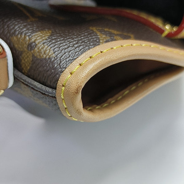 FOLD ME Monogram Coated Canvas Brown