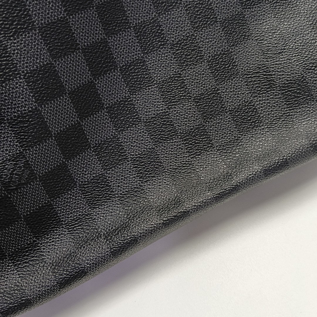 DISTRICT MM Damier Graphite Coated Canvas Gray