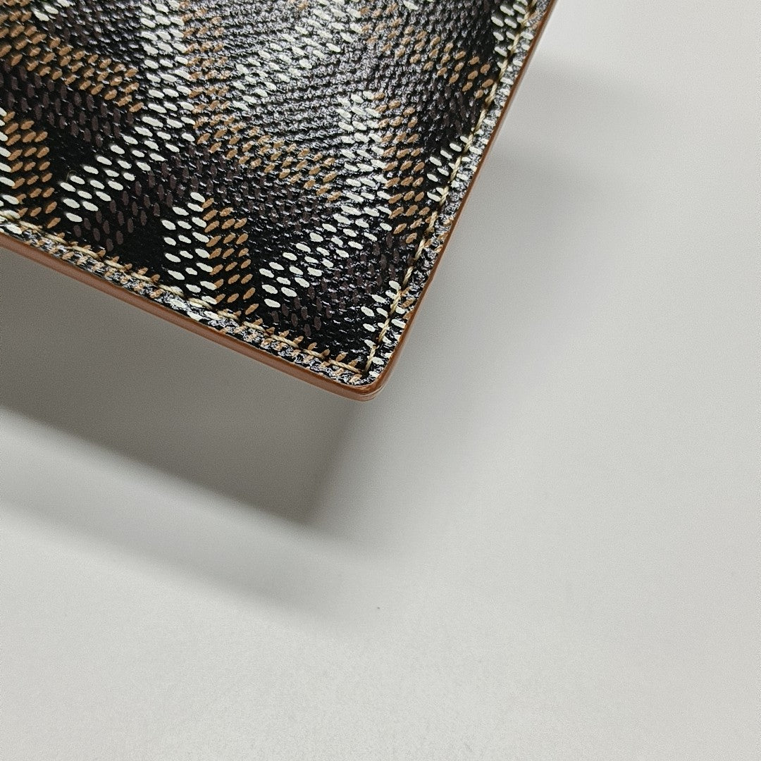 Coated Canvas Card Holder Black