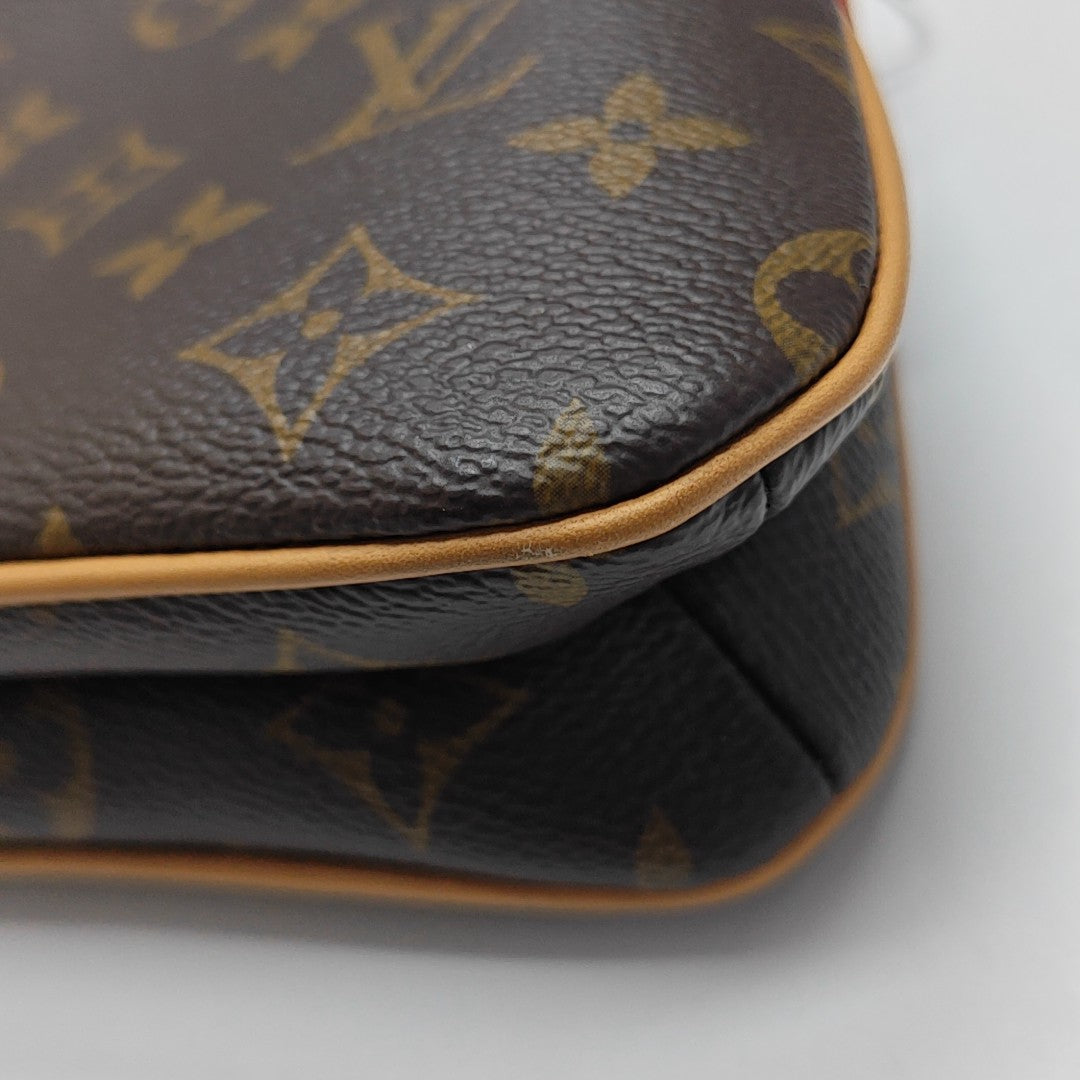 LIV POCHETTE Monogram Coated Canvas Brown