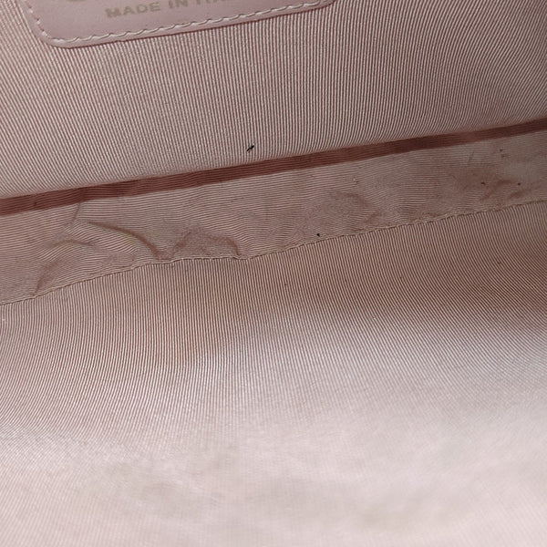 Quilted Grained Calfskin Top Handle Bag Pink