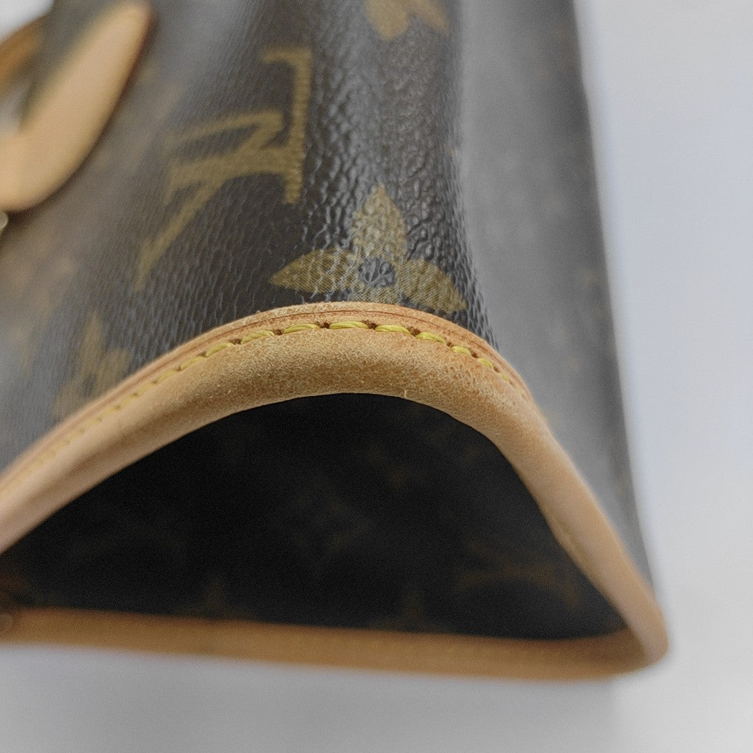 POPINCOURT Monogram Coated Canvas Brown