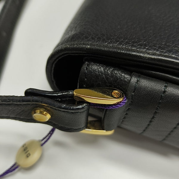 Calfskin Crossbody Bag Black