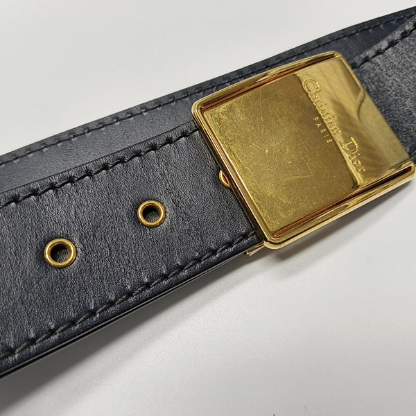 30 Montaigne Mini Oblique Canvas Blue