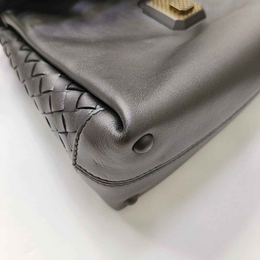 Piazza Small Lambskin Gray