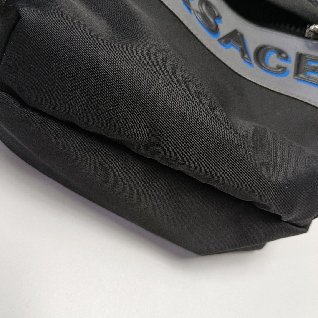 Nylon Shoulder Bag Small Black