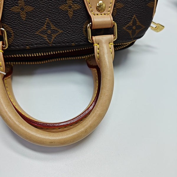 SPEEDY 20 Monogram Coated Canvas Brown