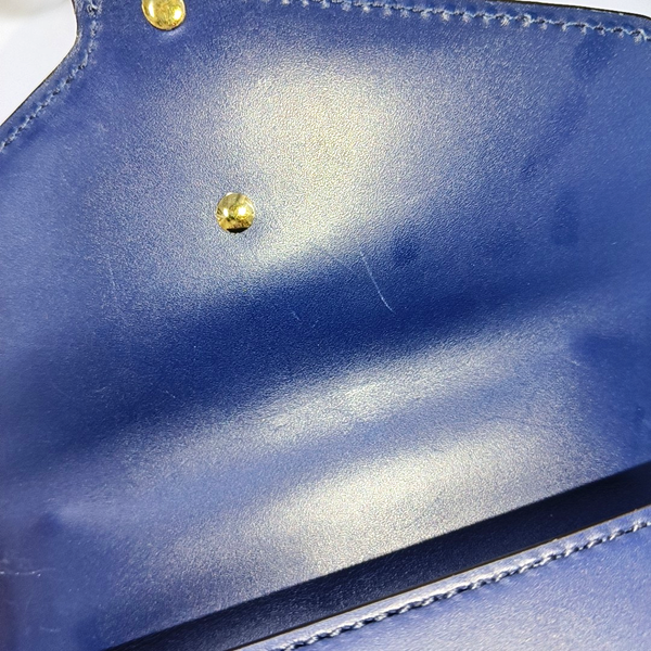Authenticated pre-owned  Sylvie Mini Calfskin Blue - Shoulder Bag at Looply