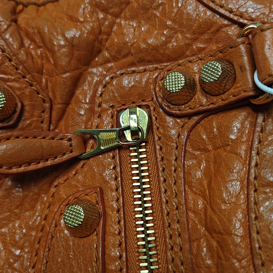 Classic City Mini Lambskin Orange