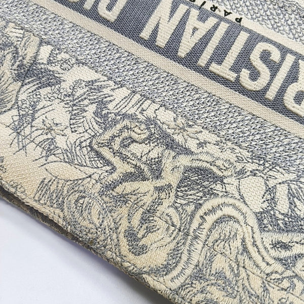 Authenticated pre-owned  Book Tote Medium Canvas Grey - Tote Bag at Looply