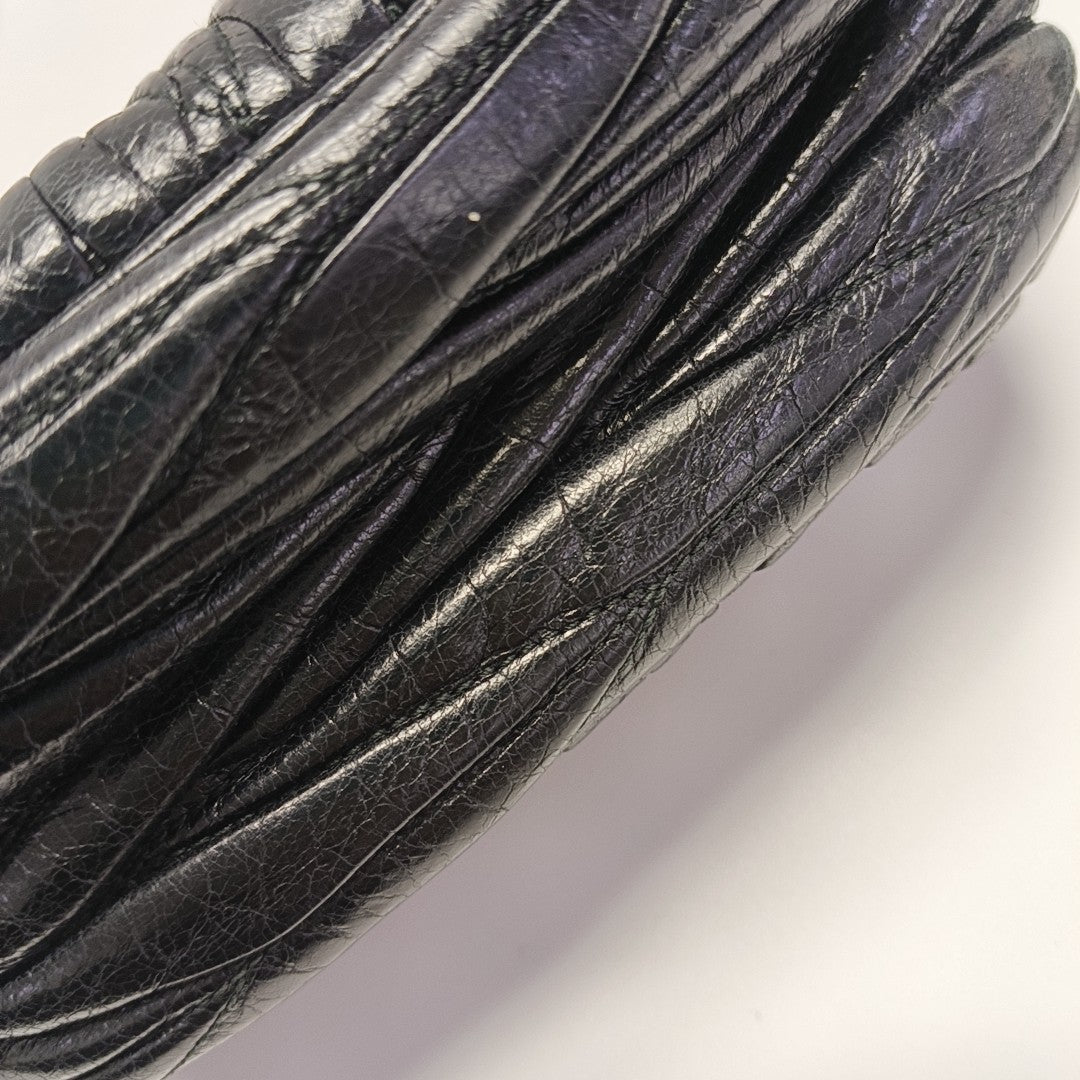 Matelassé Quilted Lambskin Black