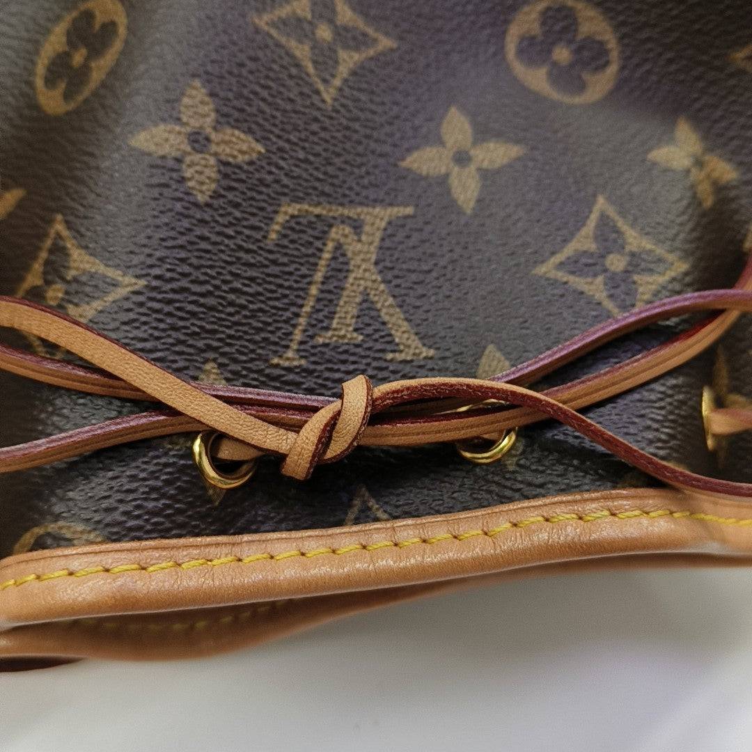 NÉONOÉ Nano Monogram Coated Canvas Brown