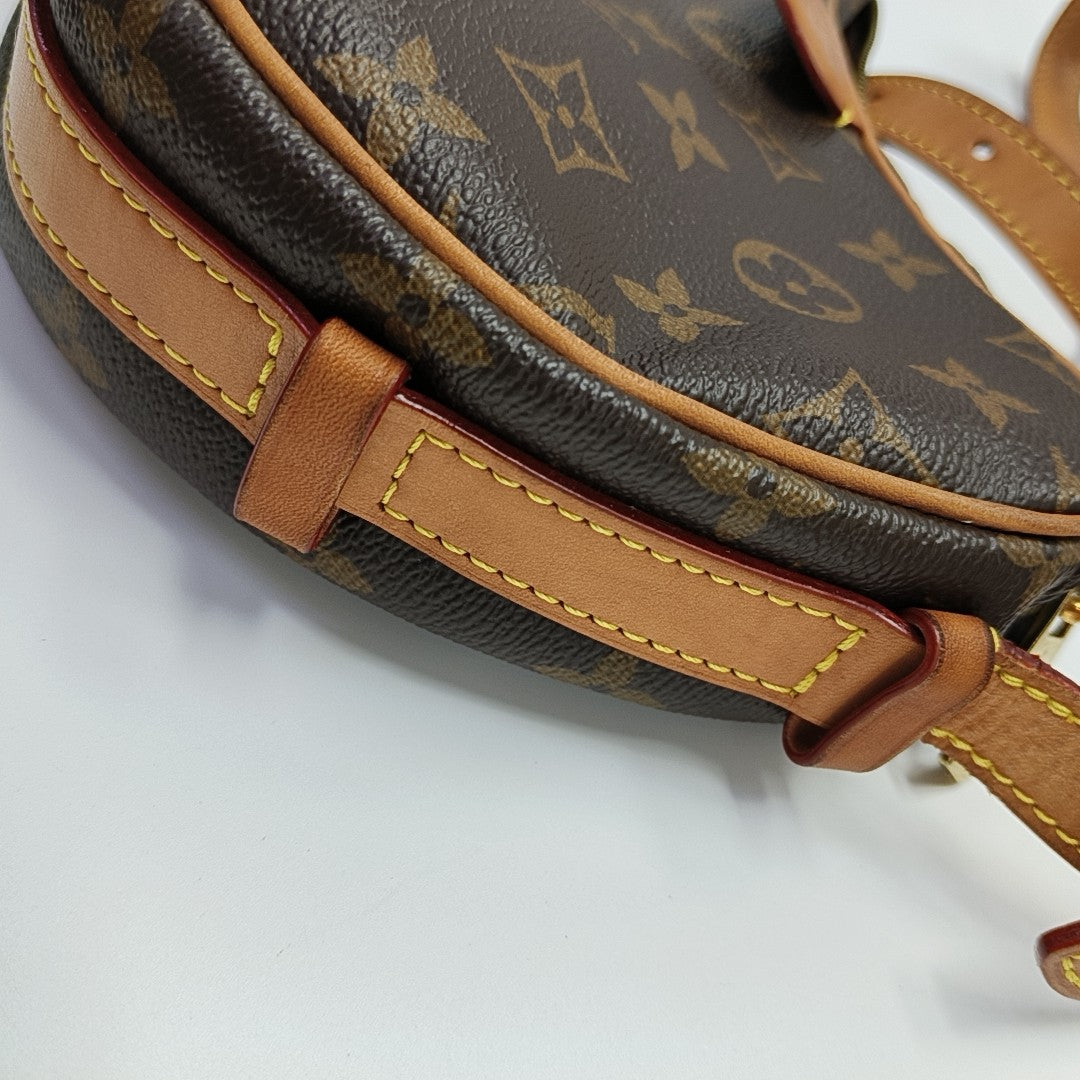 CROISSANT Monogram Coated Canvas Brown