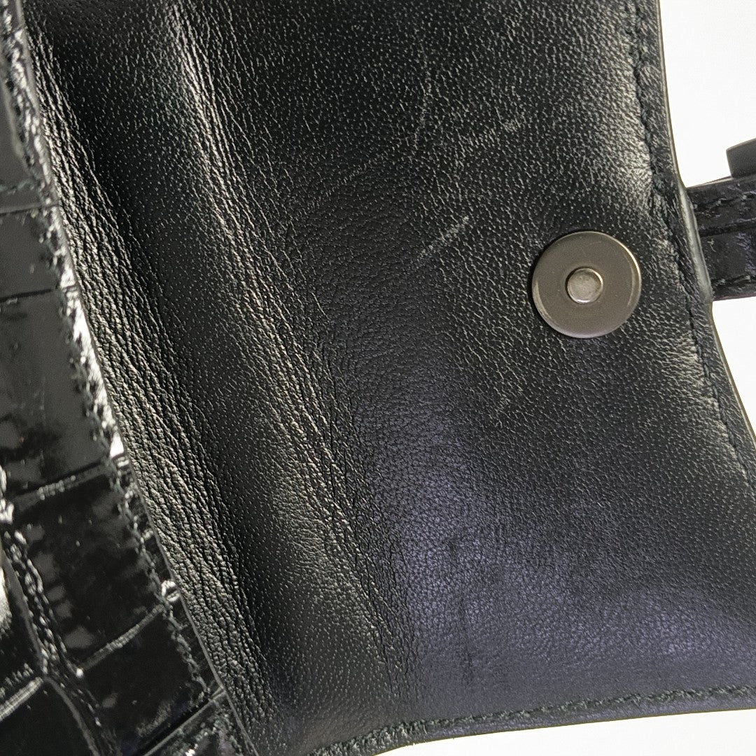 Hourglass Mini Calfskin Black