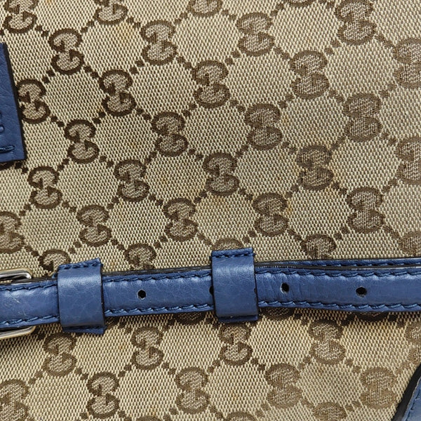 Monogram Fabric Shoulder Bag Brown