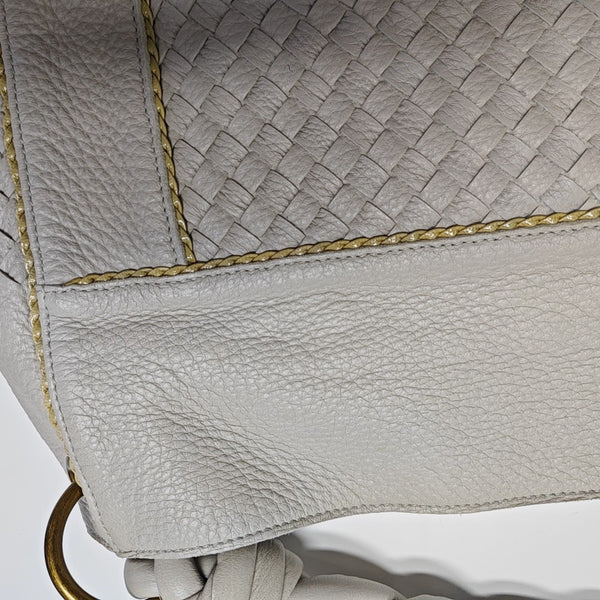 Lambskin Shoulder Bag White