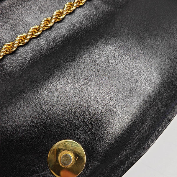 Calfskin Shoulder Bag Black