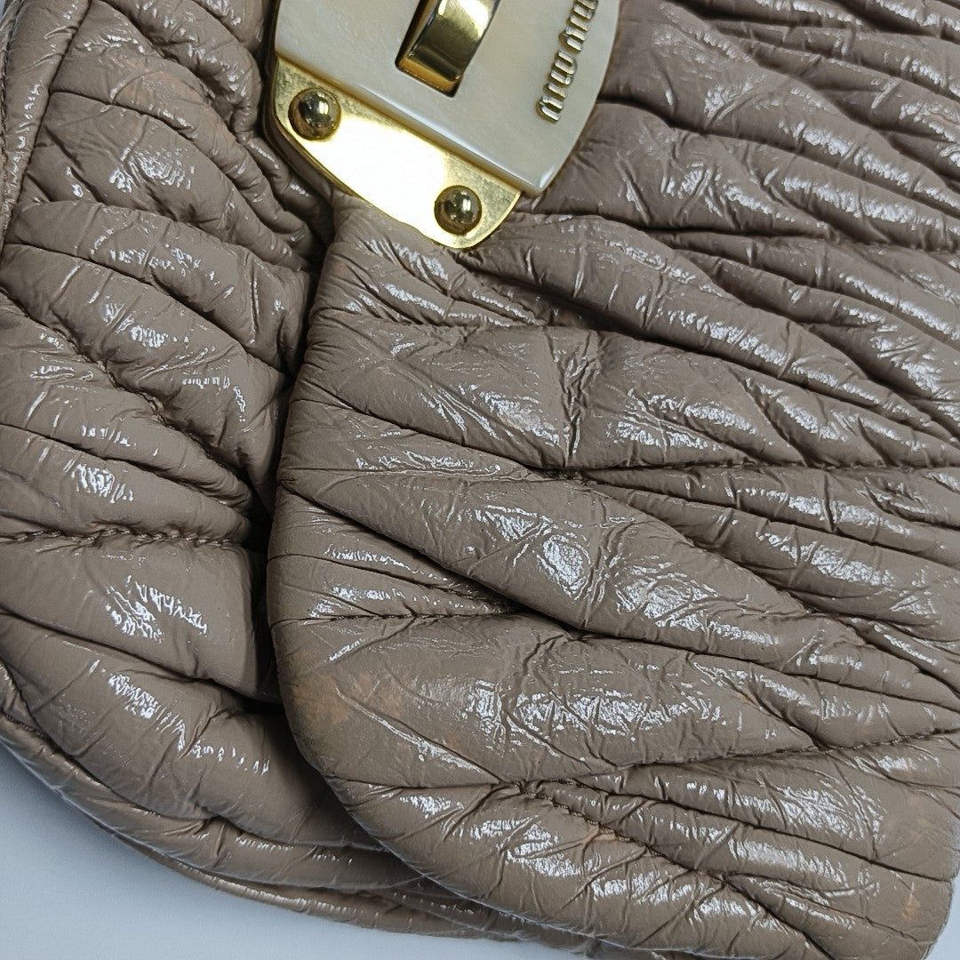 Patent Leather Top Handle Bag Pink