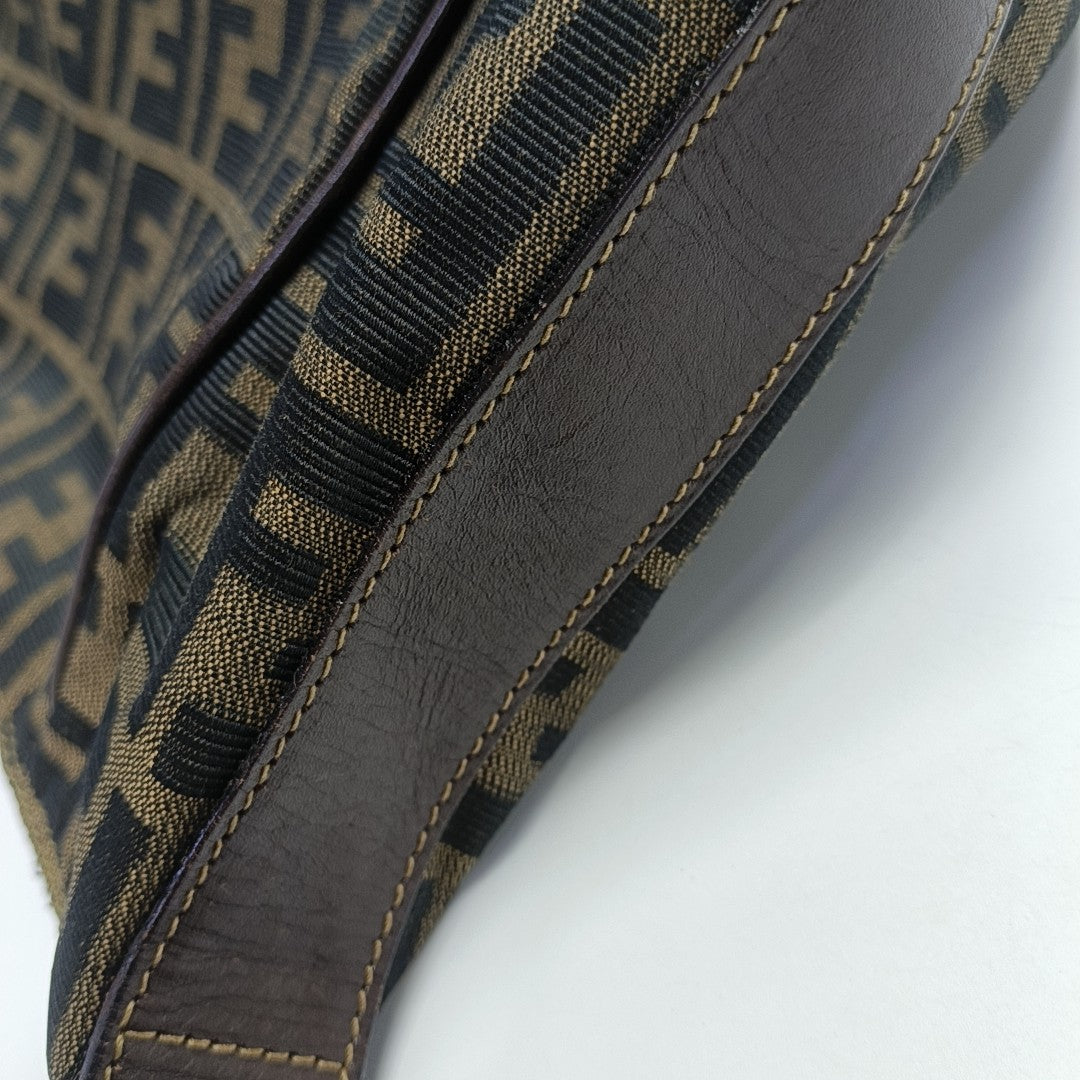 Canvas Top Handle Bag Brown