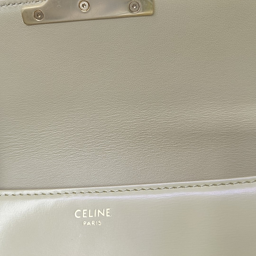 TRIOMPHE Small Calfskin Yellow