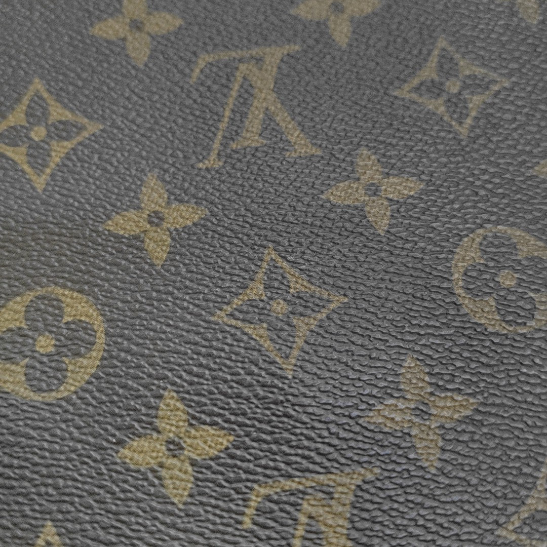 KITAN Monogram Coated Canvas Brown