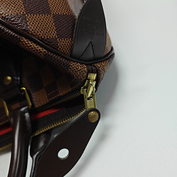 SPEEDY 30 Damier Ebene Coated Canvas Brown