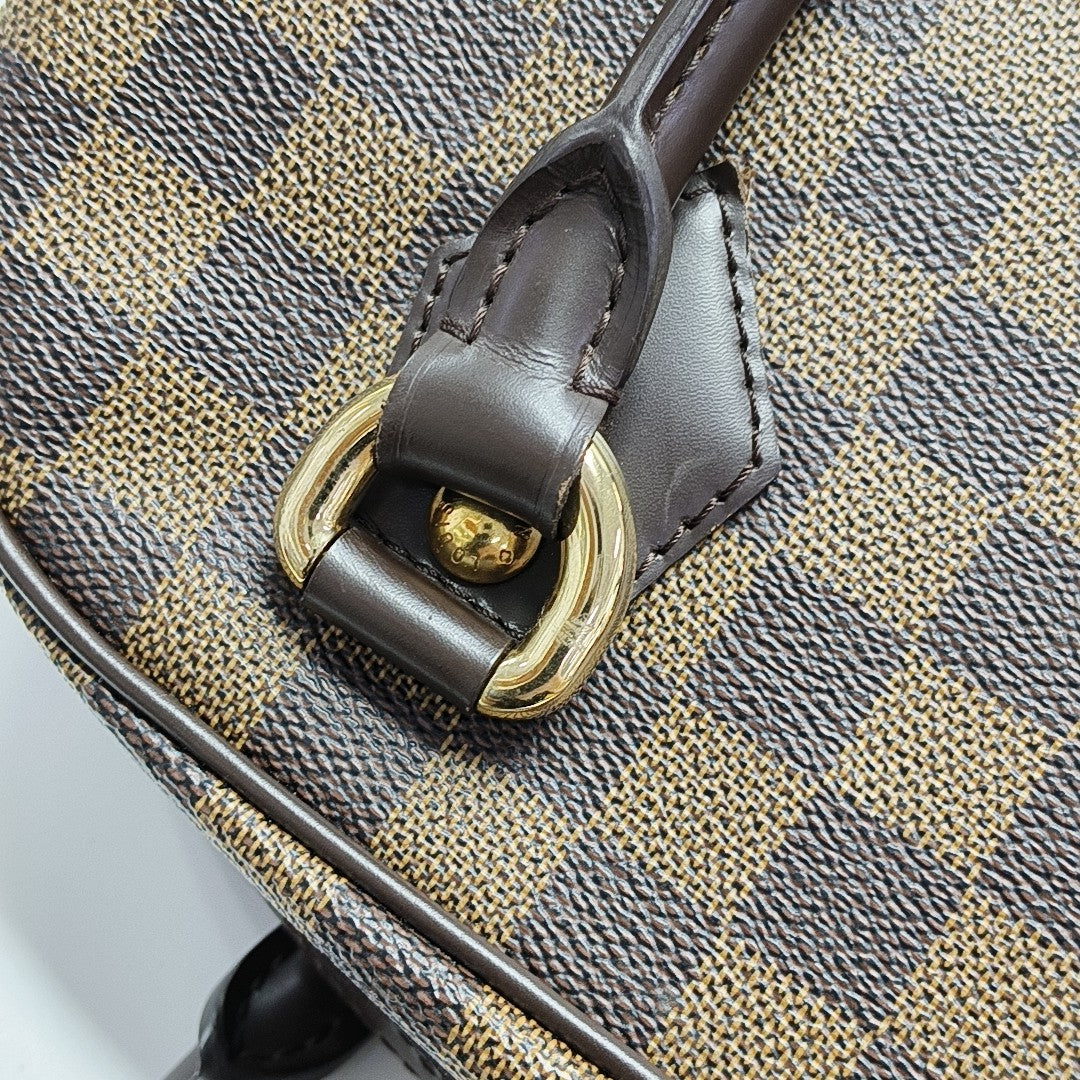 DUOMO Damier Ebene Coated Canvas Brown