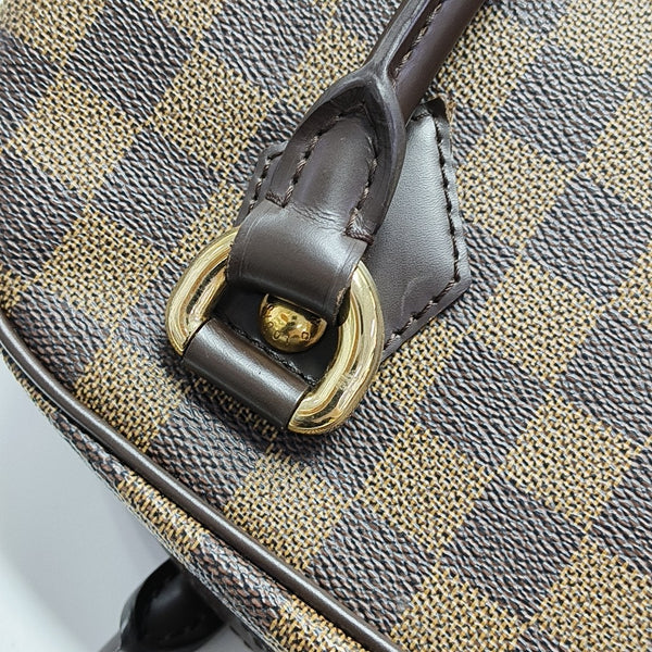 DUOMO Damier Ebene Coated Canvas Brown
