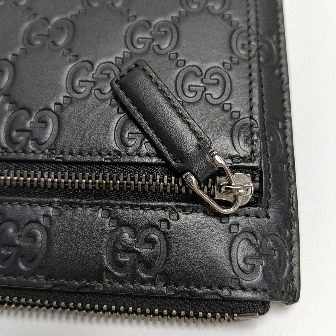 Monogram Calfskin Clutch Black