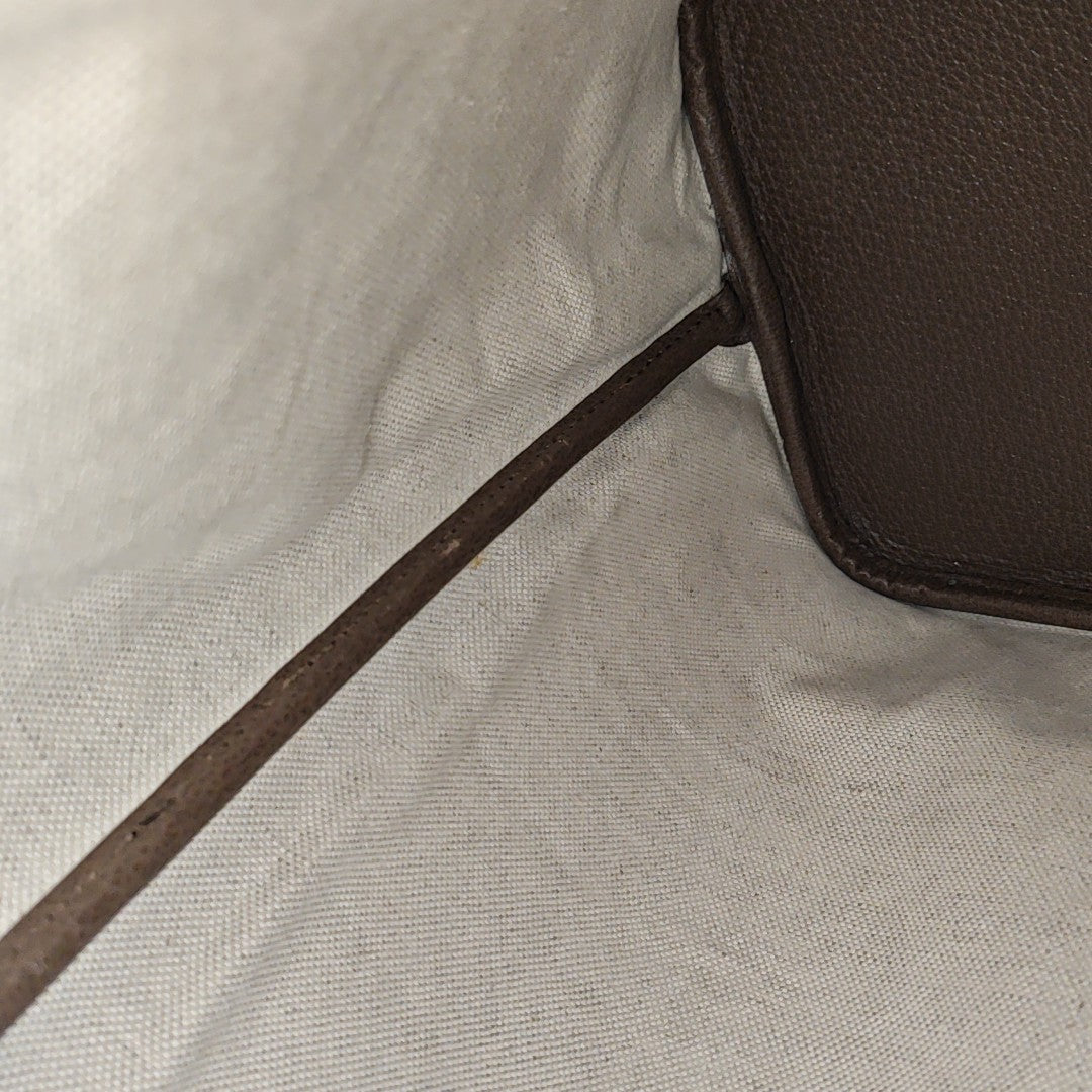 Monogram Coated Canvas Top Handle Bag Beige
