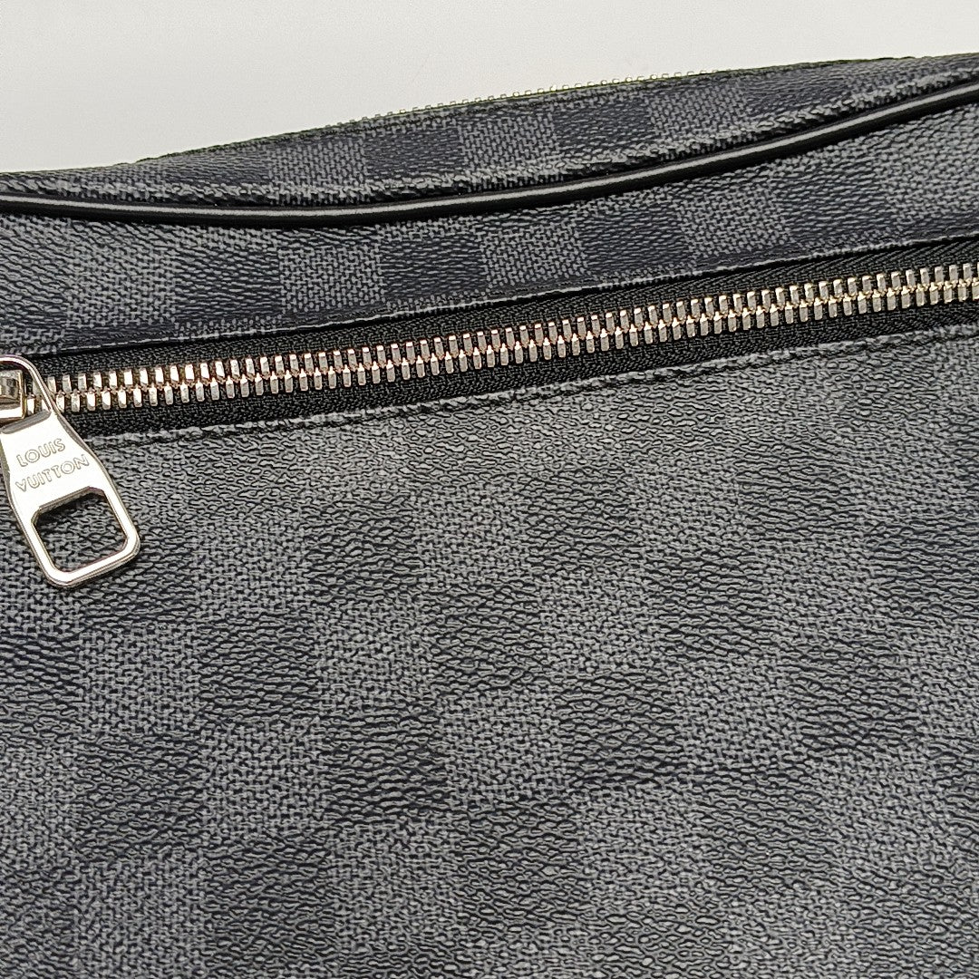 ALPHA Damier Graphite Coated Canvas Gray