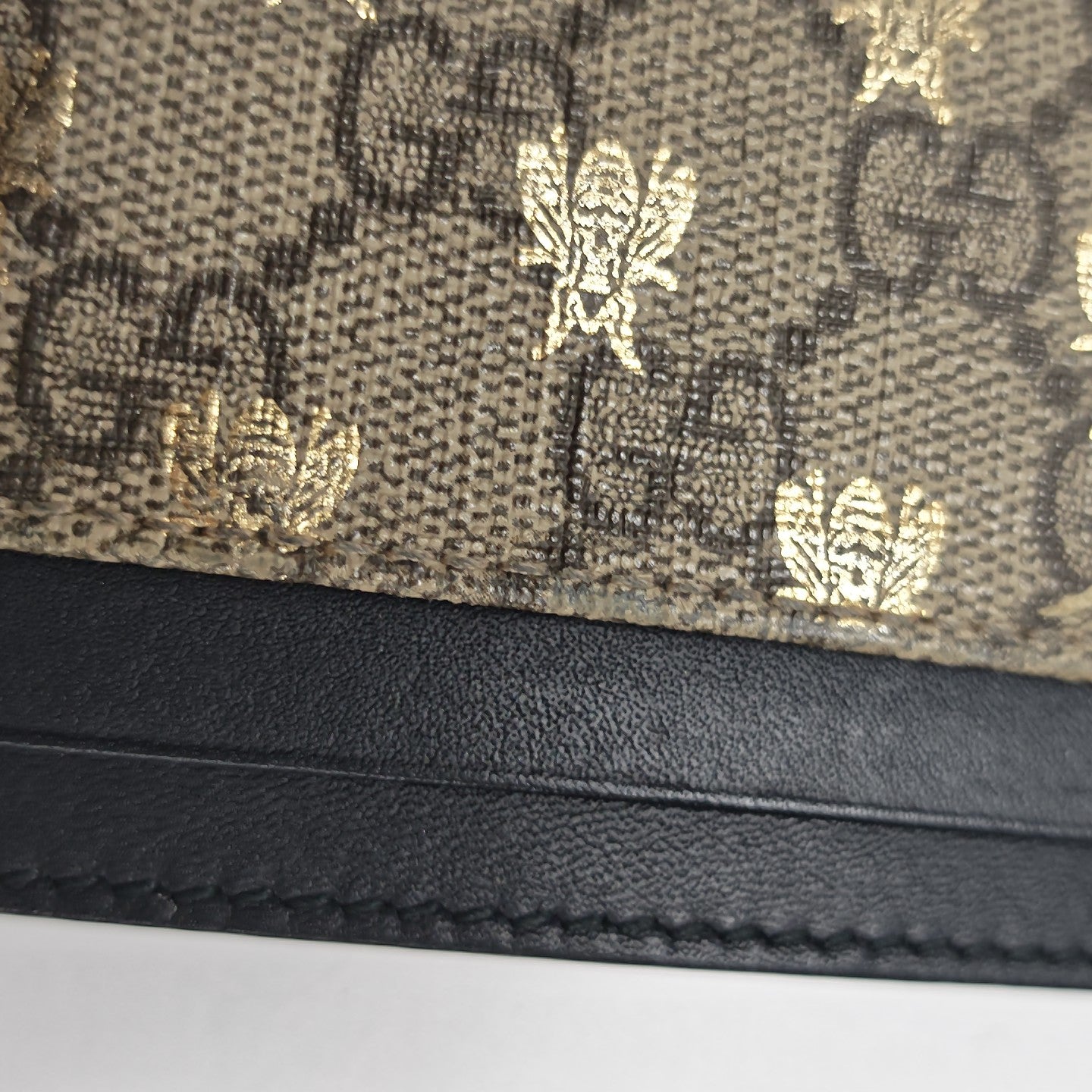 Monogram Coated Canvas Card Holder Beige