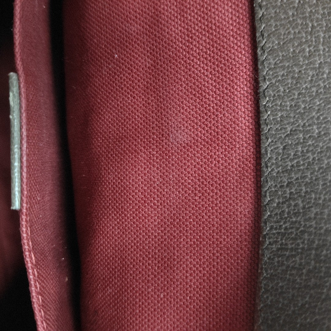 Monogram Coated Canvas Crossbody Bag Brown