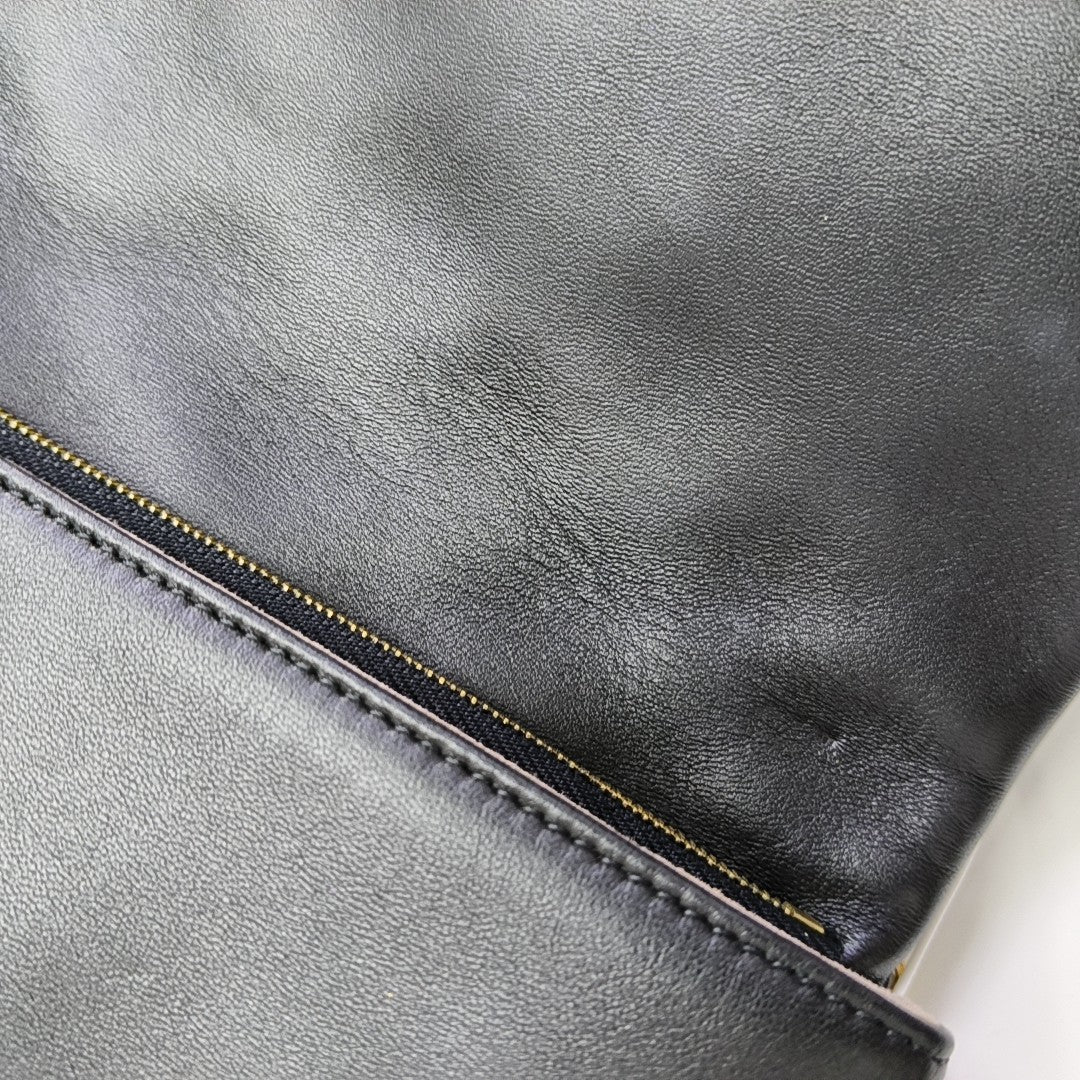 Authenticated pre-owned  COUSSIN Monogram Lambskin Black - Shoulder Bag at Looply