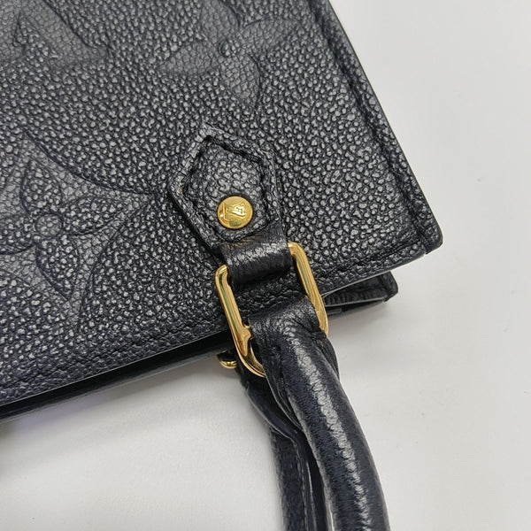 SAC PLAT Mini Calfskin Black