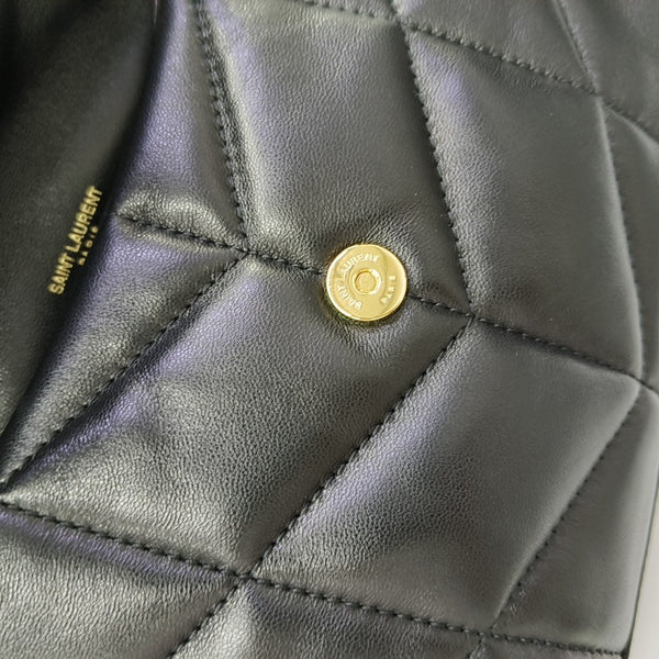 PUFFER Mini Chevron Lambskin Black