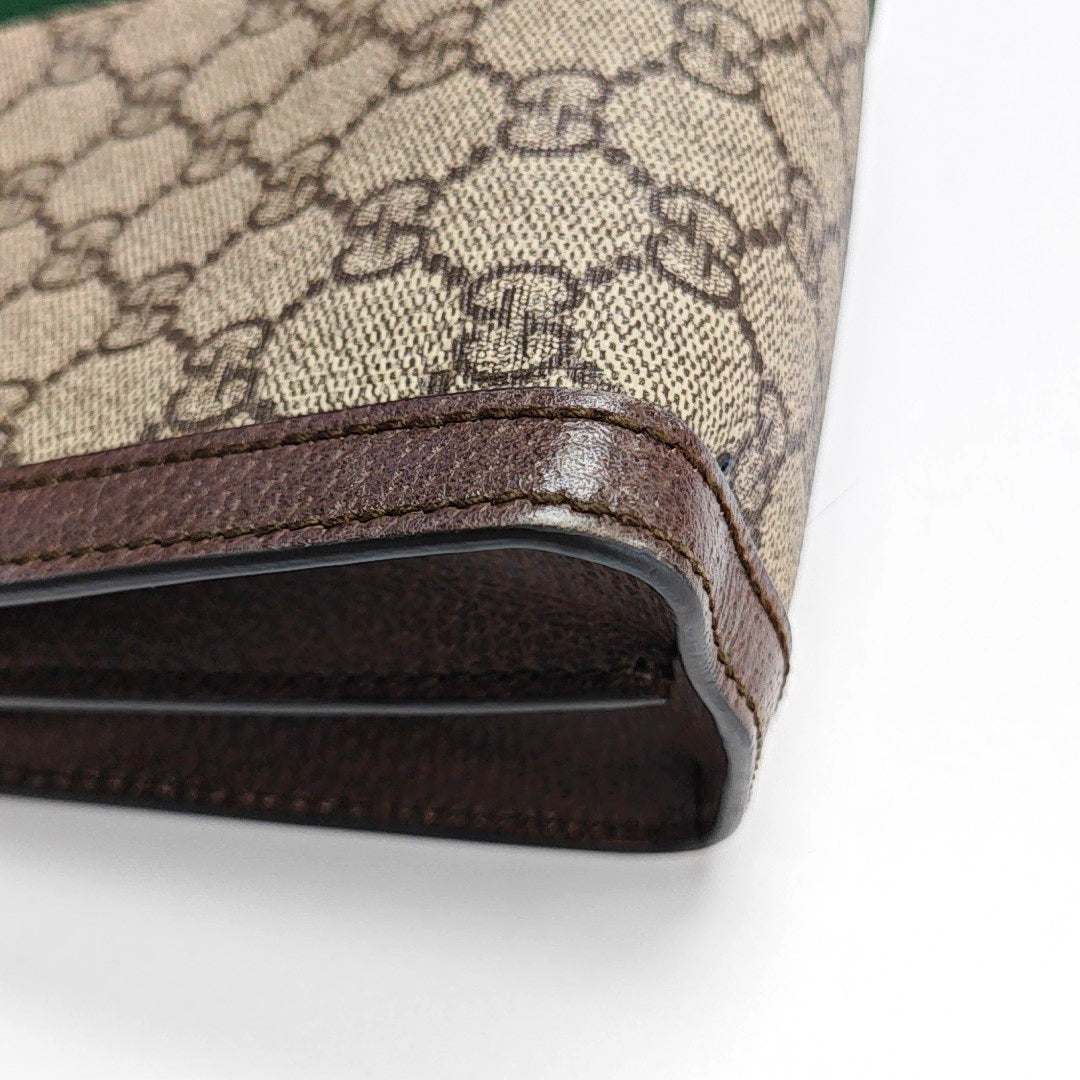Ophidia Small Monogram Coated Canvas Beige