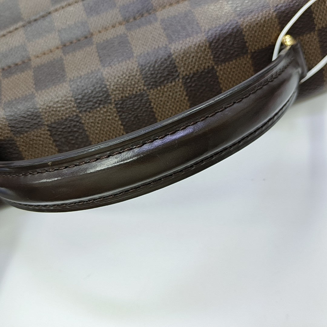 CROISETTE Damier Ebene Coated Canvas Brown