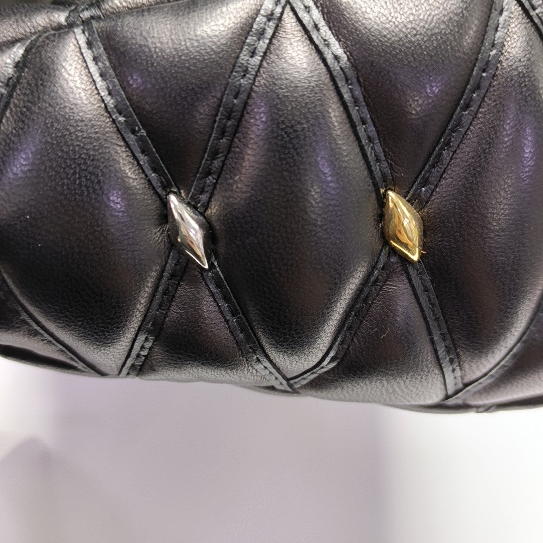 GO-14 Quilted Lambskin Black