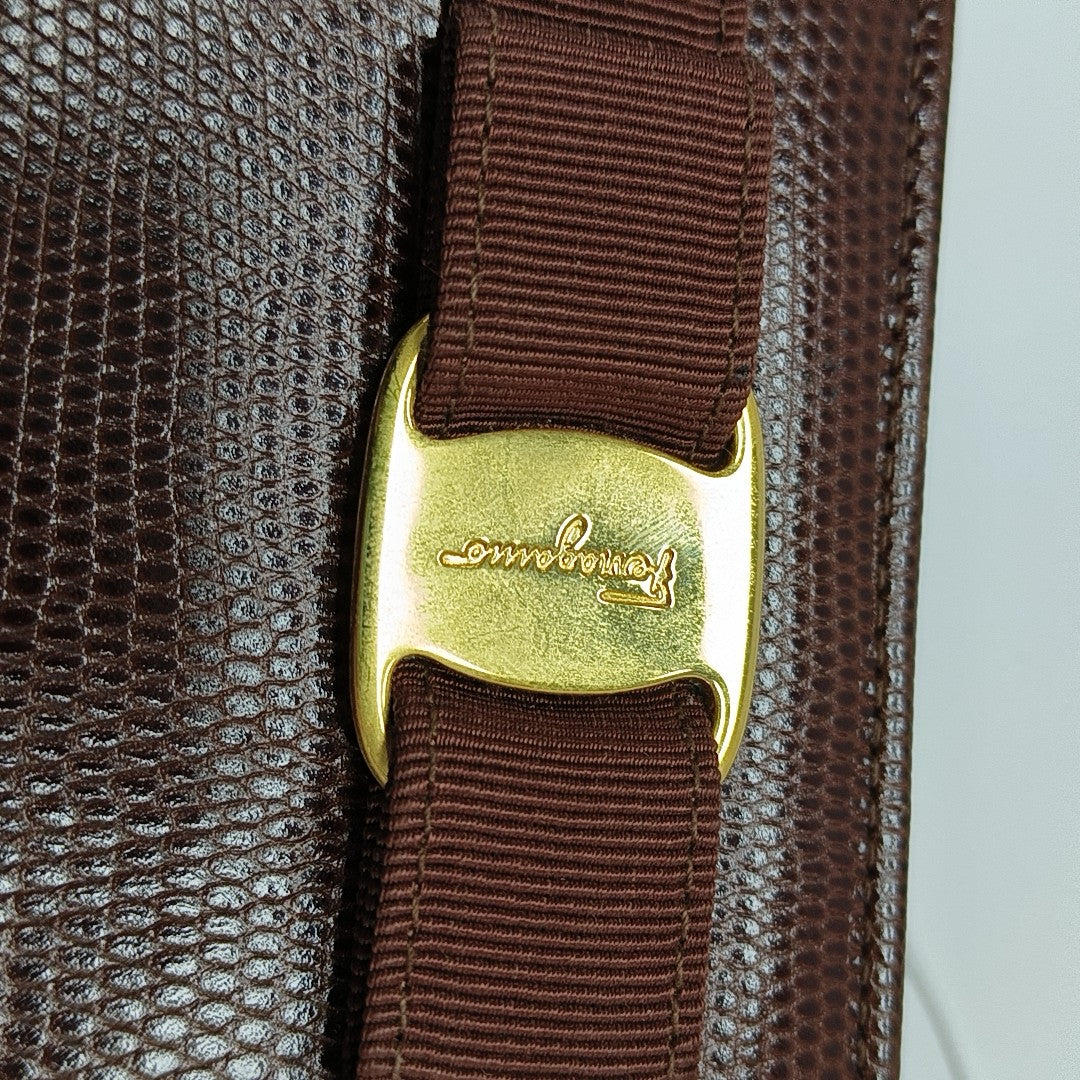 Ginny Calfskin Brown Coin Purse