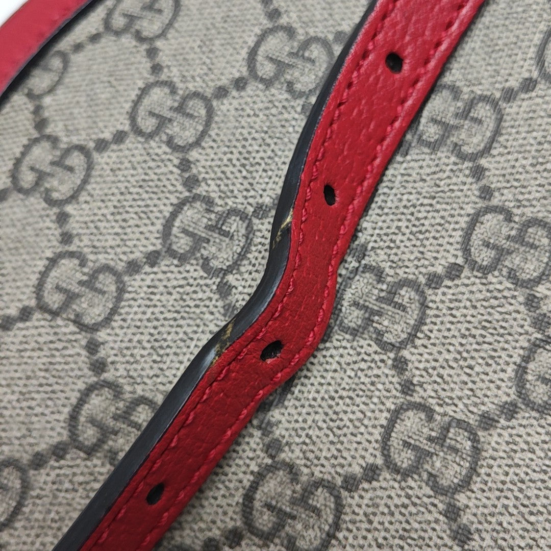 Ophidia Mini Monogram Coated Canvas Beige