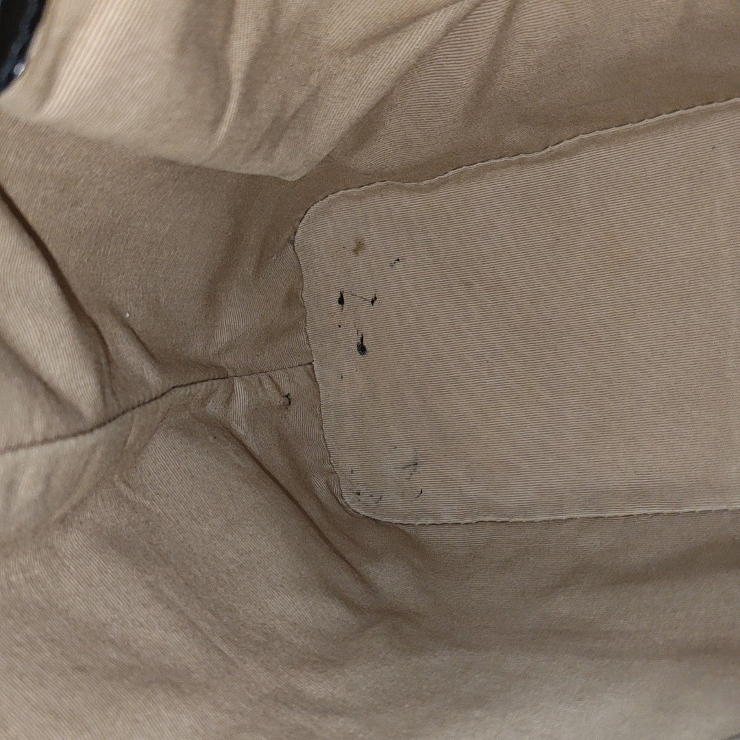 Coated Canvas Top Handle Bag Beige