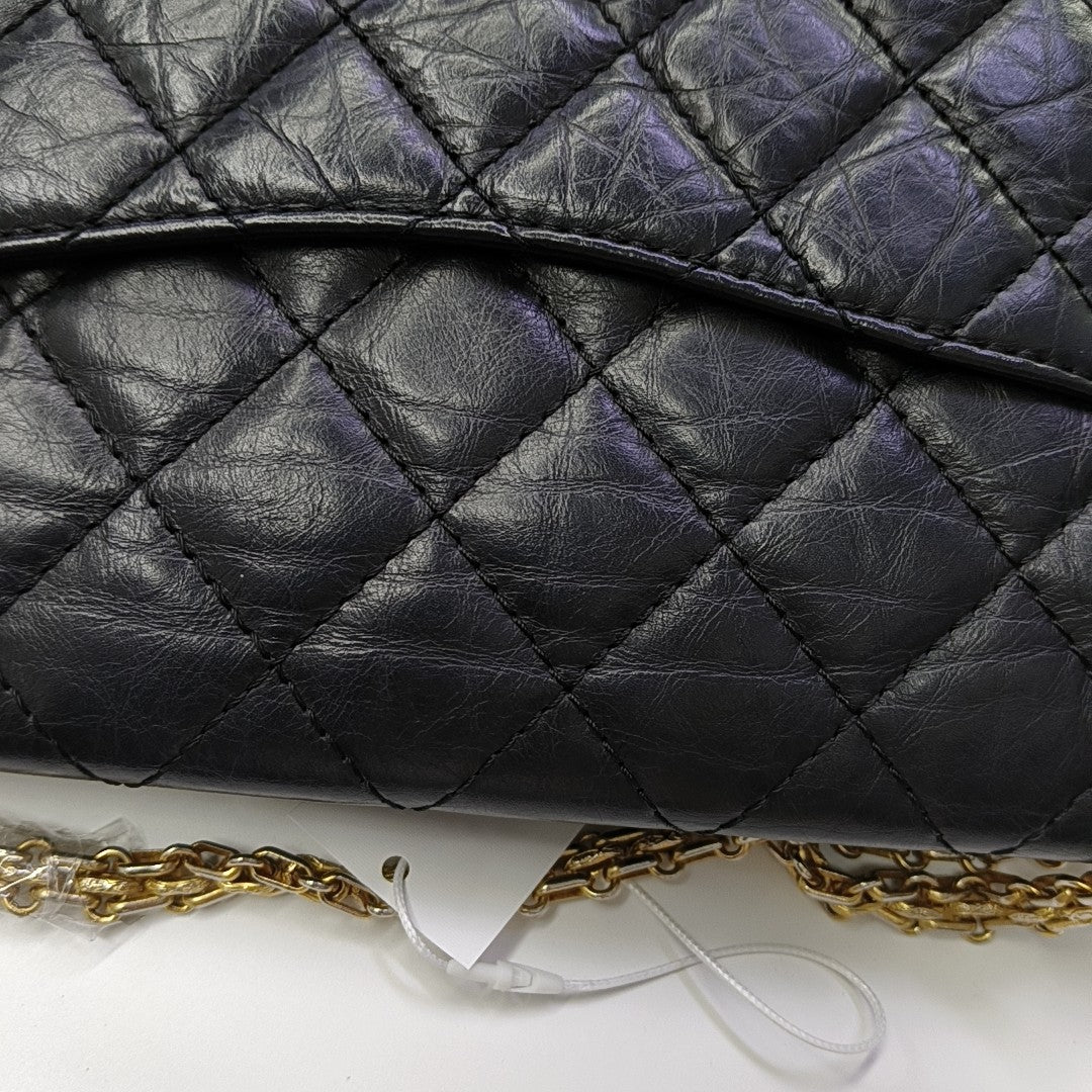 2.55 227 (jumbo) Quilted Calfskin Black
