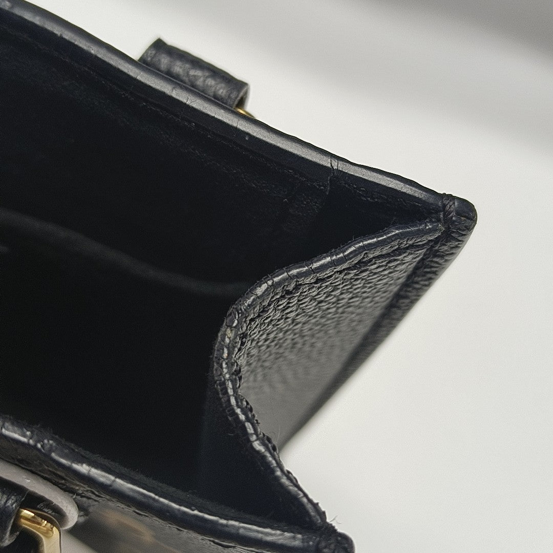 SAC PLAT Mini Monogram Calfskin Black