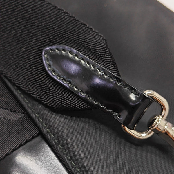 Fabric Shoulder Bag Black