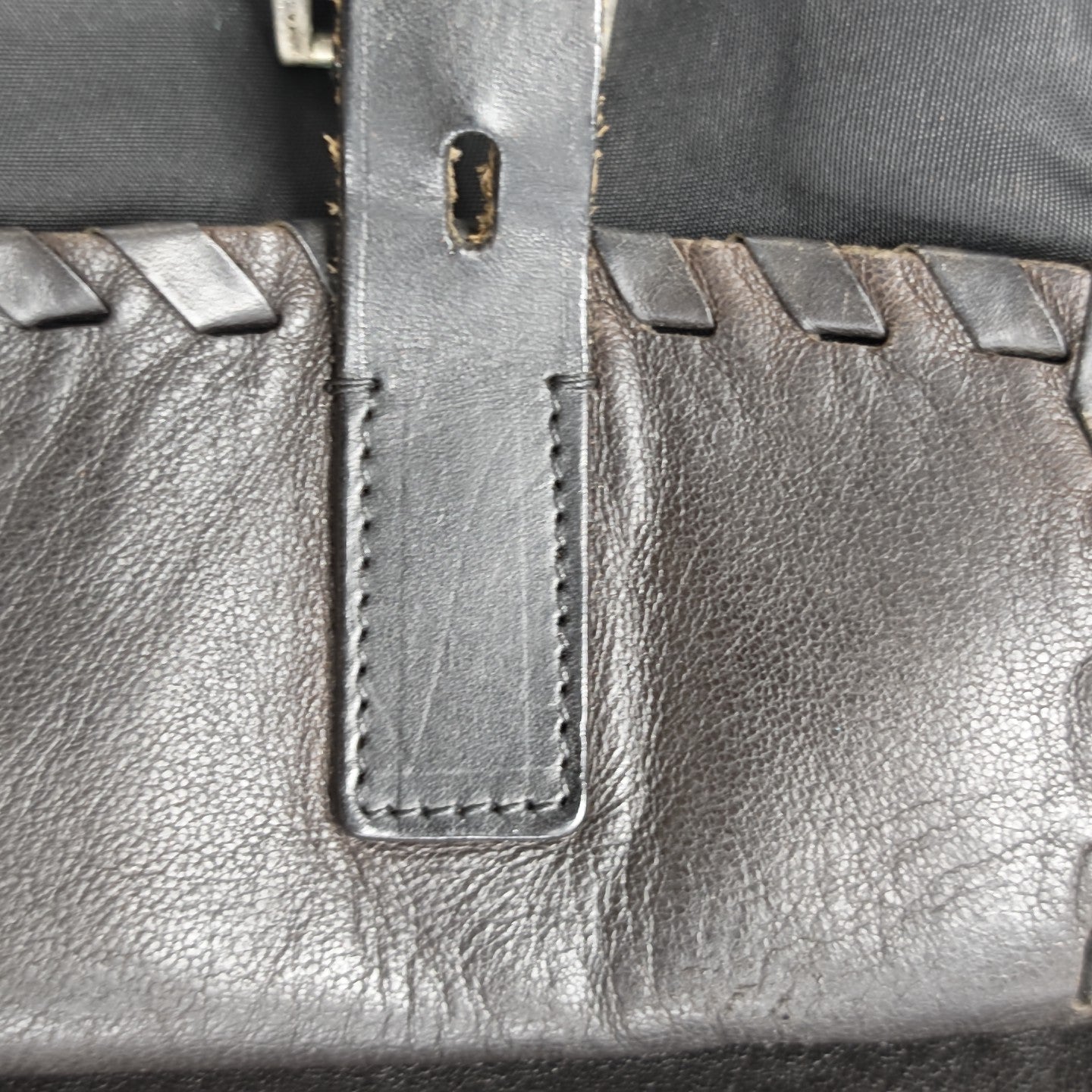Quilted Nylon Backpack Black