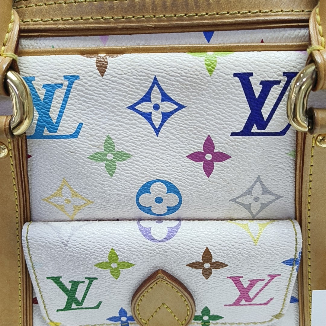 LV × TM PRISCILLA Monogram Coated Canvas White