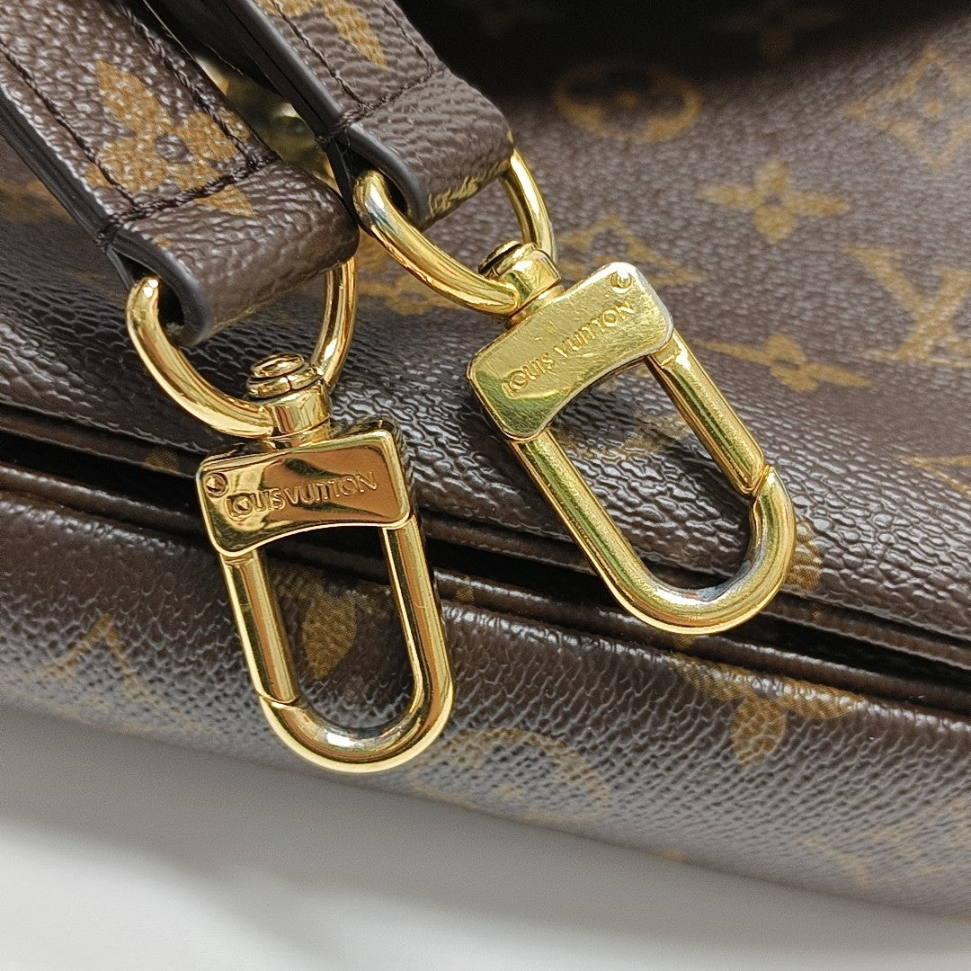 MÉTIS MM Monogram Coated Canvas Brown