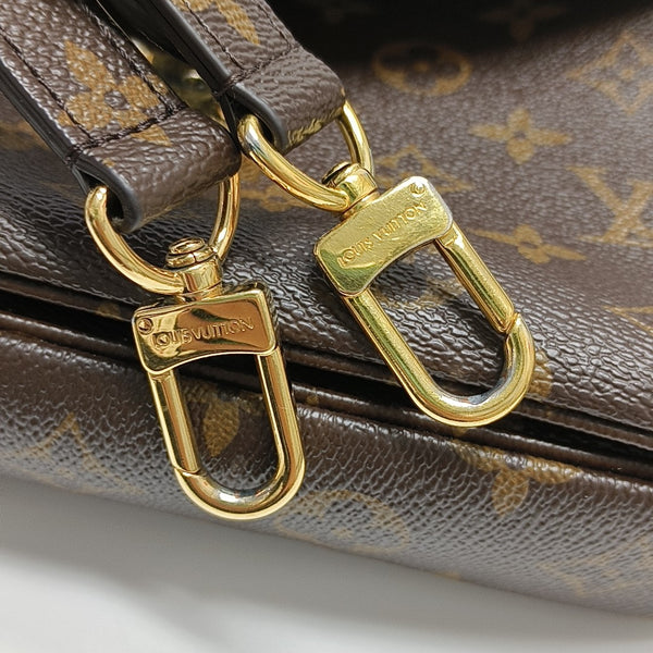 MÉTIS MM Monogram Coated Canvas Brown