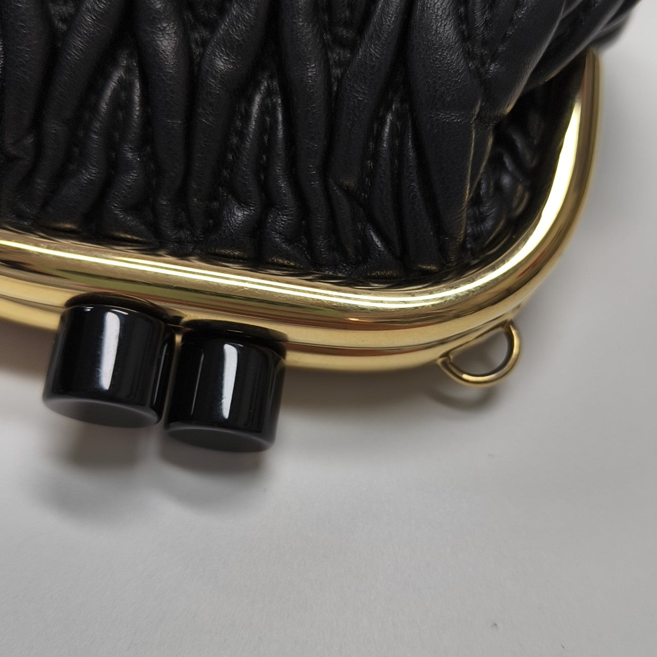 Miu Belle Lambskin Black